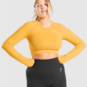 Gymshark Top - vital seamless 2.0 Long Sleeve Crop Top